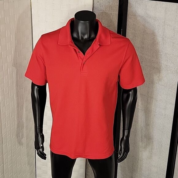 GRAND SLAM PERFORMANCE 3-BUTTON PLACKET WITH COLLAR MEN'S GOLD SHIRT G1 - Picture 12 of 15